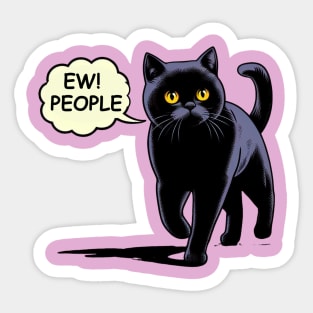 Ew People Cat Sticker